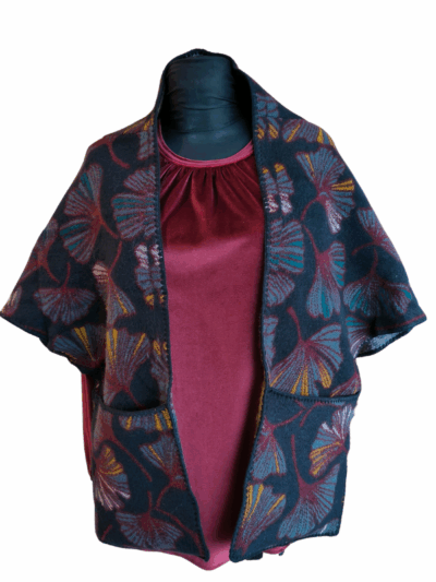 Taskullinen hartiahuivi, sininen